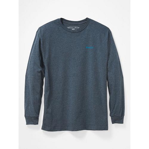 Marmot Cervin T-Shirts For Mens Navy ZIY648729